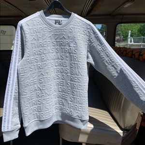 Adidas Men’s  limited run “raised letters” sweater